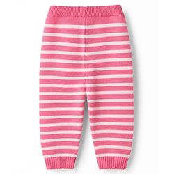 Babyhug Knit Full Length Full Sleeves Sweater Set with Cap and Strawberry Design in Pink