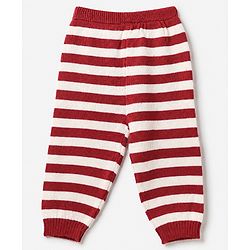 Babyhug Knit Full Sleeves Sweater Set with Cap and Tiger Applique in Rust Orange