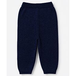 Babyhug Knit Full Sleeves Sweater Set With Hedgehog Detailing & Cap - Red