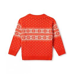 Babyhug Knit Full Sleeves Floral Designed Sweater Set with Cap - Red