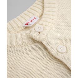 Babyhug Knit Full Sleeves Sweater and Pant Set with Stripes - White, Green, Yellow
