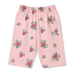 Babyhug 100% Cotton Knit Half Sleeves T-Shirt & Capri Night Suit Unicorn Print - Pink