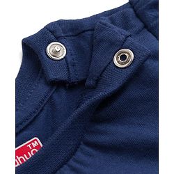 Babyhug 100% Cotton Knit Half Sleeves T-Shirt & Capri Night Suit with Dessert Print - Navy