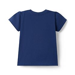 Babyhug 100% Cotton Knit Half Sleeves T-Shirt & Capri Night Suit with Dessert Print - Navy
