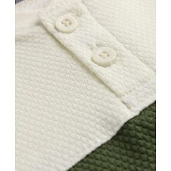 Babyhug Single Jersey Waffle Knit Half Sleeves T-Shirt and Shorts Set - White