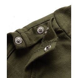 Babyhug 100% Cotton Knit Full sleeves T-Shirts & Pyjama Night Suit With Champion & Star Print - Dark Green