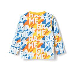 Babyhug 100% Cotton Knit Full Sleeves T-Shirt & Pyjama Co-Ord Night Suit With Text Print - Multicolor