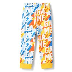 Babyhug 100% Cotton Knit Full Sleeves T-Shirt & Pyjama Co-Ord Night Suit With Text Print - Multicolor