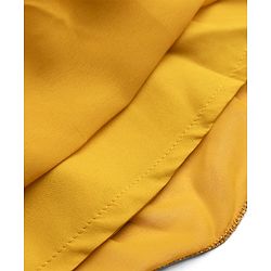 Babyhug Georgette Woven Sleeveless Kurta & Salwar Set With Dupatta - Mustard