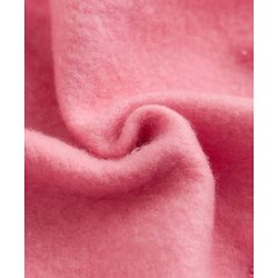 Babyhug Knit Full Sleeves Sweat Jacket with Hood & Bunny Applique - Pink