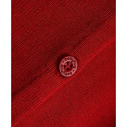 Babyhug Knit Sleeveless Front Open Sweater - Red