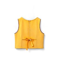 Babyhug Brocade Woven Sleeveless Lehenga Choli & Dupatta Set With Embellishment - Yellow