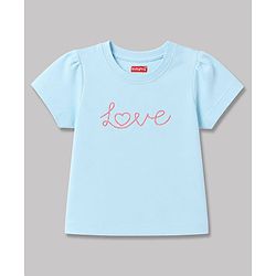 Babyhug 100% Cotton Knit Half Sleeves T-Shirts With Heart & Text Print Pack of 3 - Multicolor
