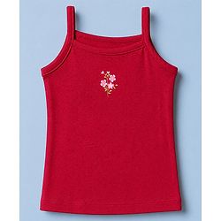 Babyhug 100% Cotton Single Jersey Knit Slips with Floral Print Pack of 3 - White Red Pink