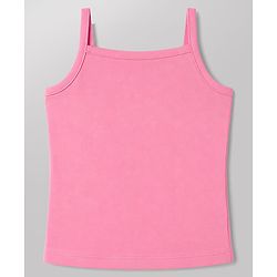Babyhug 100% Cotton Single Jersey Knit Sleeveless Slips With Floral Print Pack of 3 - White, Blue & Pink