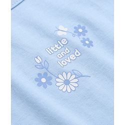 Babyhug 100% Cotton Single Jersey Knit Sleeveless Floral Printed Slips Pack of 3 - Blue, Green & White