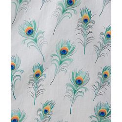 Babyhug 100% Cotton Cambric Woven Full Sleeves Feather Printed Kurta Dhoti Set - White