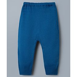 Babyhug Knit Full Sleeves Striped Sweater Set - Blue & White
