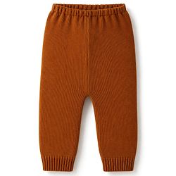 Babyhug Knit Full Sleeves Striped Sweater Set - Dark Green