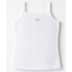 Babyhug 100% Cotton Single Jersey Knit Sleeveless Striped Slips With Bunny Print Pack of 3 - Yellow, Light Blue & White