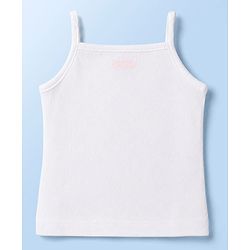 Babyhug 100% Cotton Knit Solid Colour Sleeveless Slips Pack of 3 - White