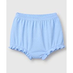 Babyhug 100% Cotton Single Jersey Knit Antibacterial Bloomers With Floral Print Pack of 3 - Blue Pink White