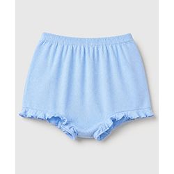 Babyhug 100% Cotton Single Jersey Knit Antibacterial Bloomers With Floral Print Pack of 3 - Blue Pink White
