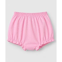 Babyhug 100% Cotton Single Jersey Knit Antibacterial Bloomers With Floral Print Pack of 3 - Blue Pink White
