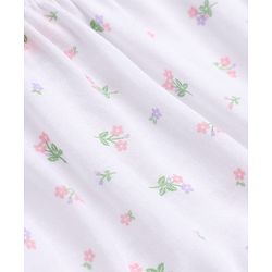 Babyhug 100% Cotton Single Jersey Knit Antibacterial Bloomers With Floral Print Pack of 3 - Purple White & Pink