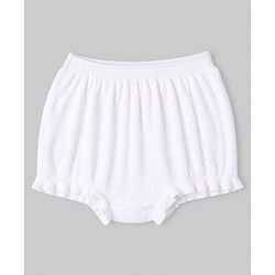 Babyhug 100% Cotton Single Jersey Knit Antibacterial Bloomers with Floral Bunny Print & Stripes Pack of 3 - White Yellow Blue