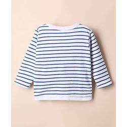Babyhug Disney 100% Cotton Interlock Knit Full Sleeves Jhablas Mickey Mouse Print Pack of 3 - Blue & White