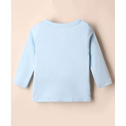 Babyhug Disney 100% Cotton Interlock Knit Full Sleeves Jhablas Mickey Mouse Print Pack of 3 - Blue & White