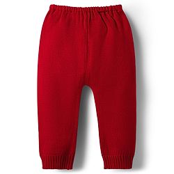 Babyhug Knit Full Sleeves Christmas Theme Printed Sweater Set - Red
