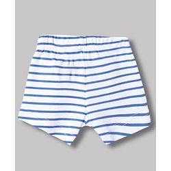 Babyhug Disney 100% Cotton Interlock Knit Trunks With Mickey Mouse Print Pack of 3 - Blue & White