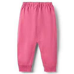 Babyhug Knit Full Sleeves Sweater Set With Hearts Design - Pink