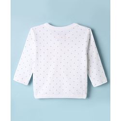 Babyhug Disney 100% Cotton Interlock Knit Full Sleeves Front Open Jhablas with Minnie Mouse Graphic & Polka Dots Print Pack of 2 - White & Pink