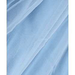 Babyhug Single Jersey Knit Half Sleeves One Piece Dress with Bow Applique - Blue