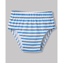 Babyhug 100% Cotton Single Jersey Knit Striped Antibacterial Briefs With Vehicle Print Pack of 3 - Multicolor