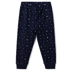Babyhug Knit Full Sleeves Star Printed Thermal Inner Wear Set- Navy