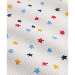 Babyhug Knit Full Sleeves Vest & Pant Thermal Inner Wear with Star Print - Offwhite