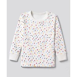 Babyhug Knit Full Sleeves Vests & Pant Thermal Inner Wear with Star Print - Offwhite
