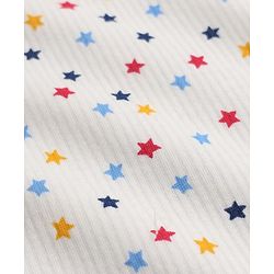 Babyhug Knit Full Sleeves Vests & Pant Thermal Inner Wear with Star Print - Offwhite