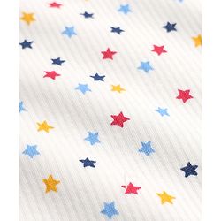 Babyhug Knit Full Sleeves Vests & Pant Thermal Inner Wear with Star Print - Offwhite