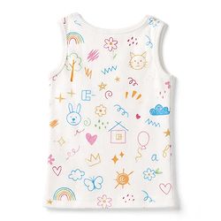 Babyhug Knit Full Sleeves Vests & Pant Thermal Inner Wear with Home Sun Floral Kitten Print - Offwhite