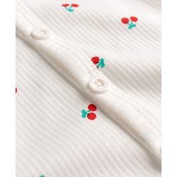Babyhug Knit Full Sleeves Berry Printed Co-Ords Thermal Inner Wear Set -Off White