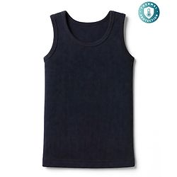 Babyhug Cotton Mix Knit Sleeveless Thermal Inner Wear - Navy Blue