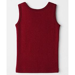 Babyhug Cotton Mix Knit Sleeveless Thermal Inner Wear - Navy Blue