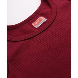 Babyhug Cotton Mix Knit Sleeveless Thermal Inner Wear - Navy Blue