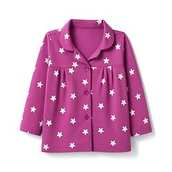 Babyhug 100% Cotton Knit Full Sleeves Co-Ords Shirt & Pyjama Night Suit with Star Print - Purple