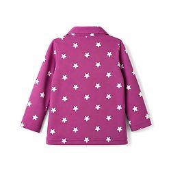 Babyhug 100% Cotton Knit Full Sleeves Co-Ords Shirt & Pyjama Night Suit with Star Print - Purple